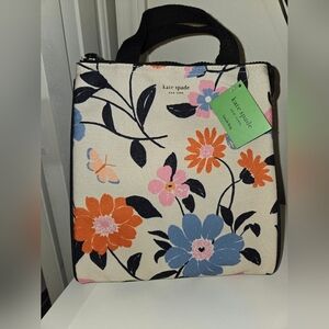 Kate Spade New York Floral Garden Cooler Tote Bag Insulated Zip NWT